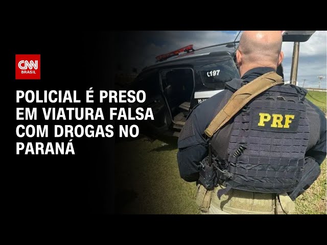 Policial é preso em viatura falsa com drogas no Paraná | CNN NOVO DIA