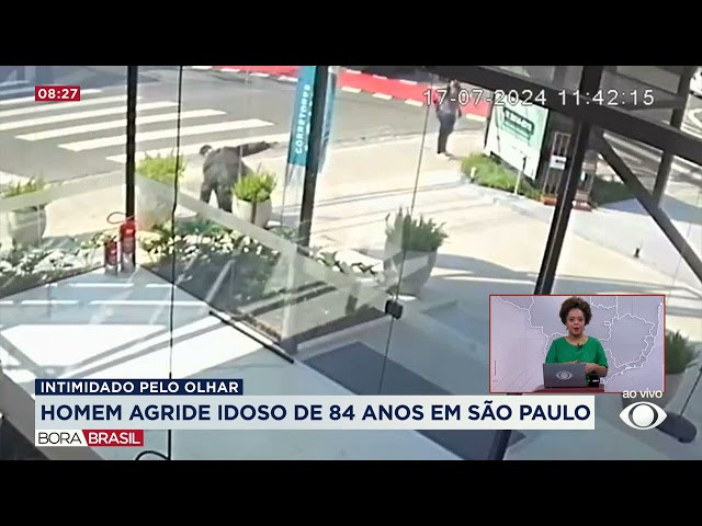 Idoso tenta revidar golpe após ser agredido em SP