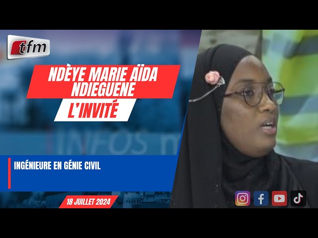 ⁣L'invite d'infos matin en wolof | Ndèye Marie Aïda NDIEGUENE, Ingénieure en Génie civil