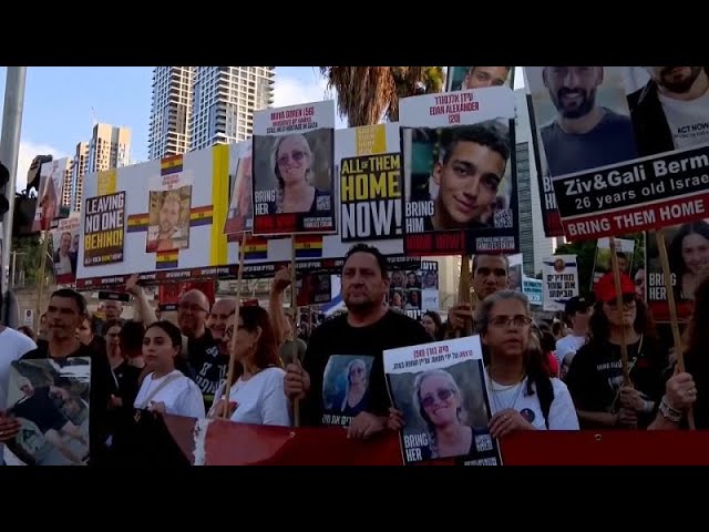 ⁣Hunderte Israelis demonstrieren in Tel Aviv: Forderung nach einem Geiselabkommen