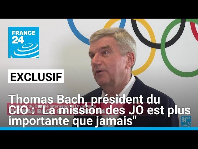 Thomas Bach, président du CIO : "La mission des JO est plus importante que jamais" • FRANC