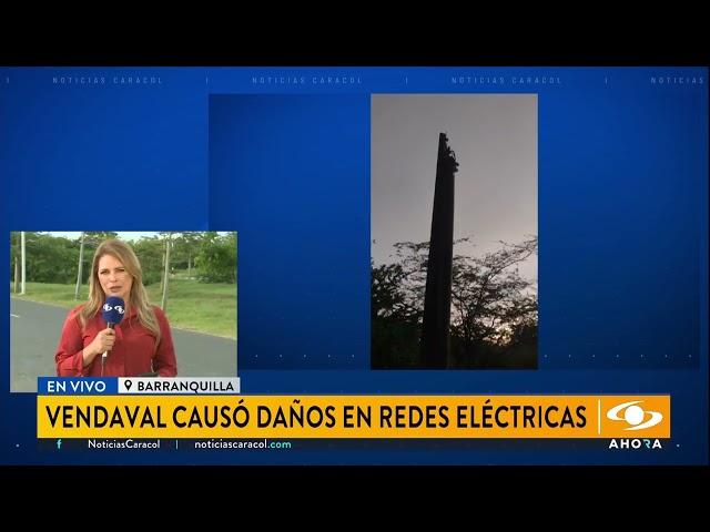 ⁣En Atlántico un vendaval causó daños en redes eléctricas