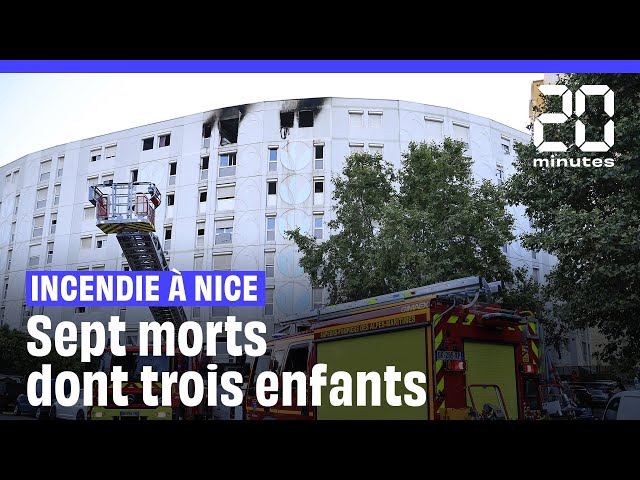 Nice : Sept morts dans un incendie supposé criminel #shorts