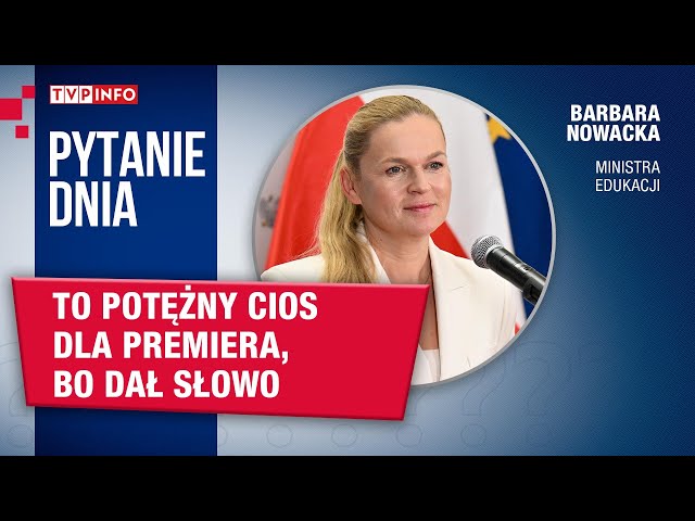 ⁣Barbara Nowacka o Giertychu: To potężny cios dla premiera Tuska | PYTANIE DNIA