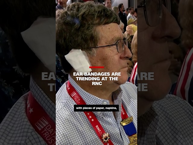 ⁣Ear bandages are trending at the RNC