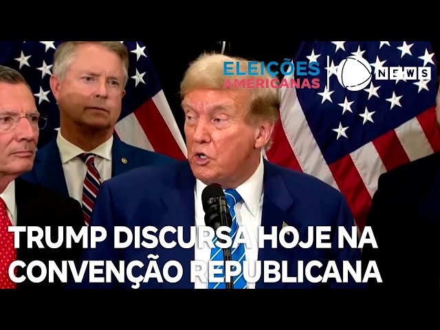 Trump discursa hoje na convenção do partido republicano