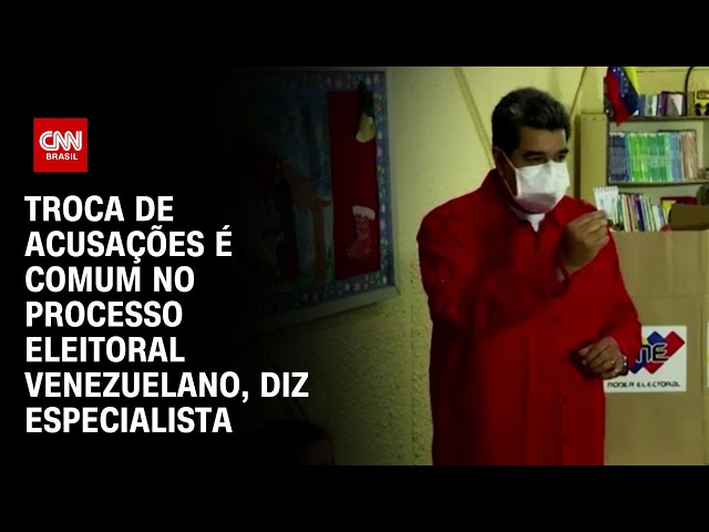 Troca de acusações é comum no processo eleitoral venezuelano, diz especialista | CNN PRIME TIME