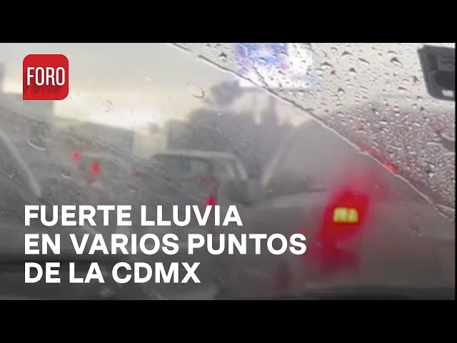 Llueve con intensidad en varios puntos de la CDMX - Las Noticias