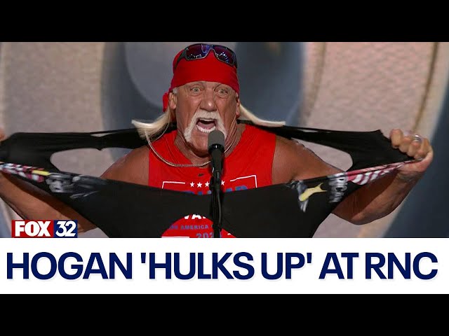 ⁣'Whatcha gonna do brother!' Hogan 'hulks up' at RNC