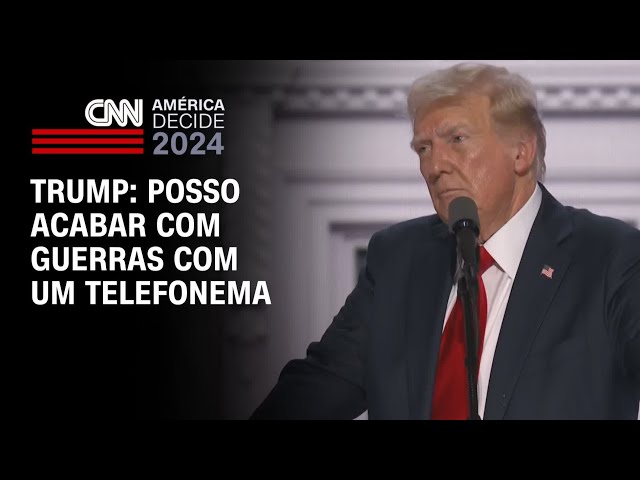 Trump: Posso acabar com guerras com um telefonema | AMÉRICA DECIDE