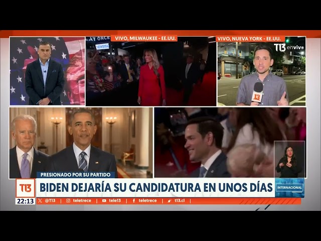 Presionado por su partido: Biden dejaría su candidatura