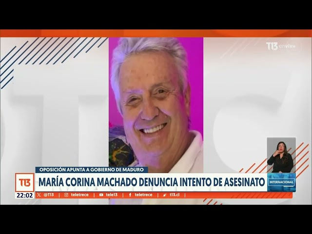 ⁣María Corina Machado denuncia intento de asesinato