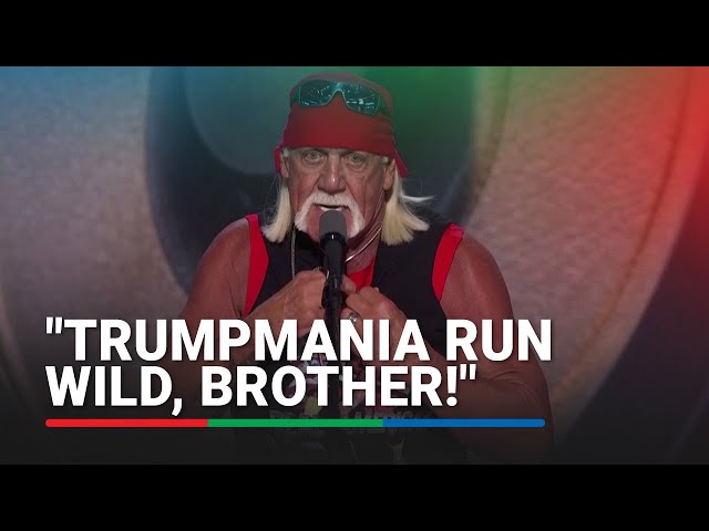 ⁣Hulk Hogan electrifies Republican Convention with shirt-ripping speech | ABS-CBN News