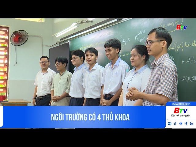 ⁣Ngôi trường có 4 thủ khoa