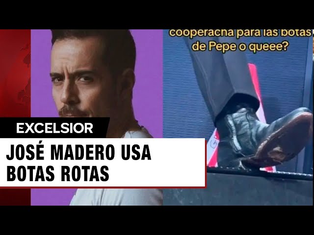 José Madero usa botas rotas en concierto; fans piden 'cooperacha' para comprarle unas nuev