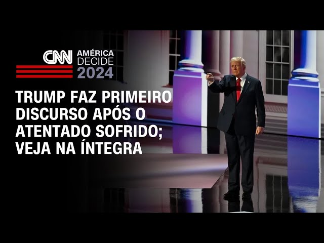 Trump faz primeiro discurso após o atentado sofrido | AMÉRICA DECIDE