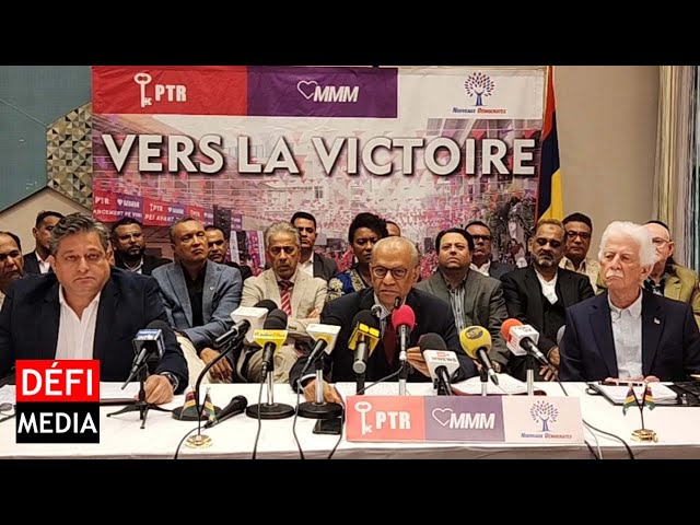 Suivez la conférence de presse de l'alliance PTr-MMM-ND