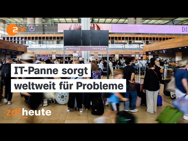 ⁣IT-Panne: Chaos bei Flughäfen, Banken und Medienunternehmen