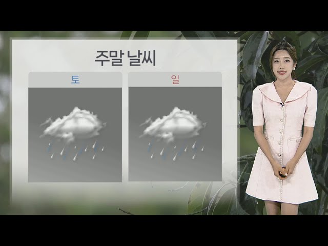 ⁣[날씨] 주말, 중부 집중호우…최대 150㎜ 이상 강한 비 / 연합뉴스TV (YonhapnewsTV)