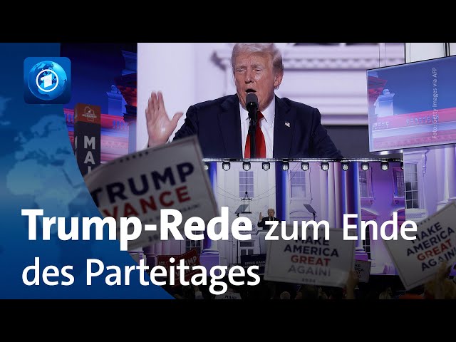 Trump hält Rede zum Ende des Parteitages der Republikaner