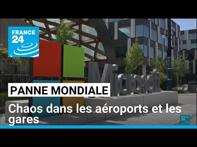 ⁣La panne informatique géante sème la pagaille dans des aéroports et des gares du monde entier