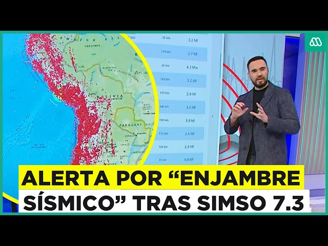 ⁣Alerta por "enjambre sísmico" en norte de Chile: Sismo 7,3 en San Pedro de Atacama