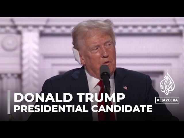 Trump addresses republican convention: Presidential candidate calls for unity and healing