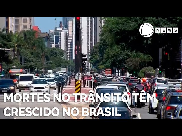 Quantidade de mortes no trânsito têm crescido no Brasil