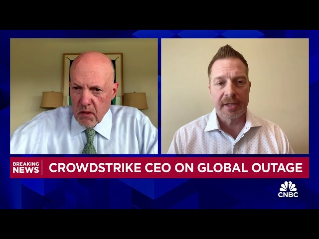 ⁣CrowdStrike CEO on global outage: Goal now is to make sure every customer is back up and running