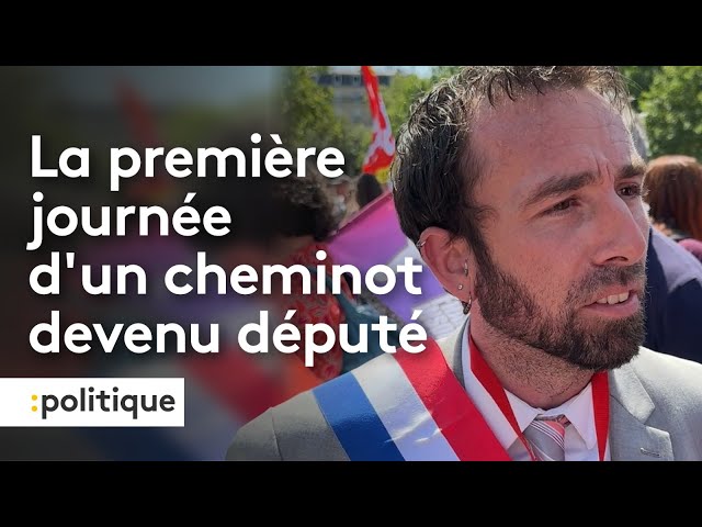 Le première journée d'un cheminot devenu député