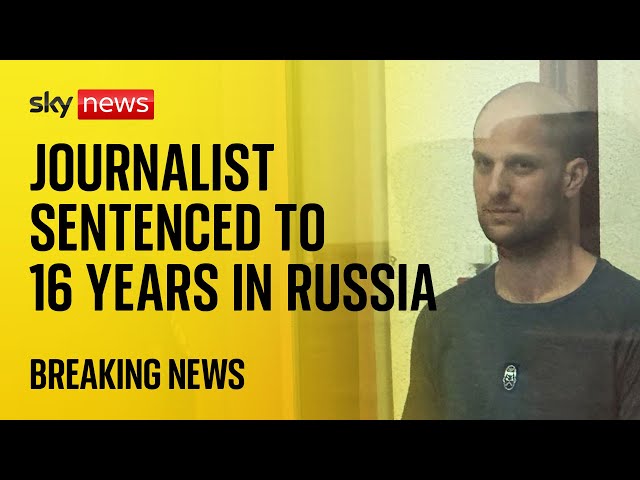 ⁣Russia: American journalist sentenced to 16 years in prison after spying trial