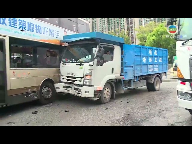 香港無綫｜香港新聞｜19/07/2024 要聞｜粉嶺三車相撞七人傷 63歲中型貨車司機涉危駕被捕