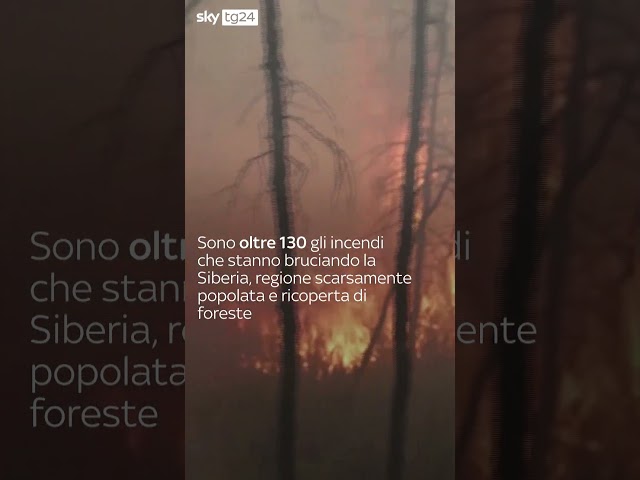 ⁣Incendi imperversano nella Siberia nord-orientale