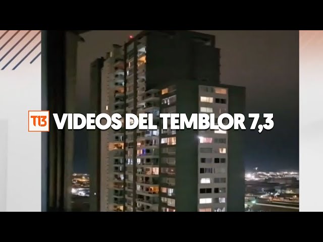 Videos muestran intensidad de sismo 7,3 que afectó a la Región de Antofagasta