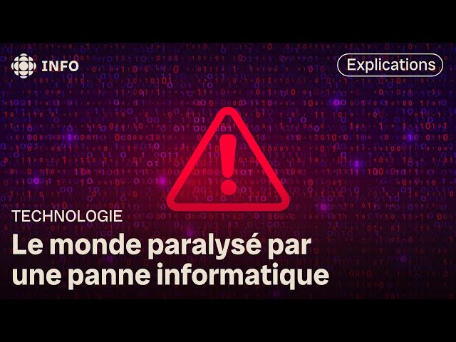 ⁣Perturbations dans le monde en raison d'une importante panne informatique