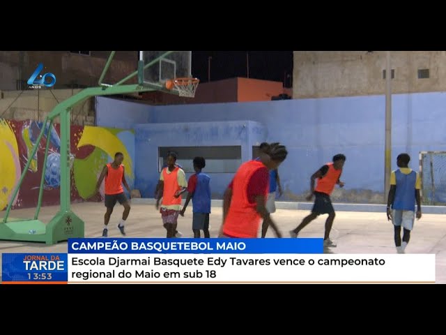 ⁣Escola Djarmai Basquete Edy Tavares vence o campeonato regional do Maio em sub 18