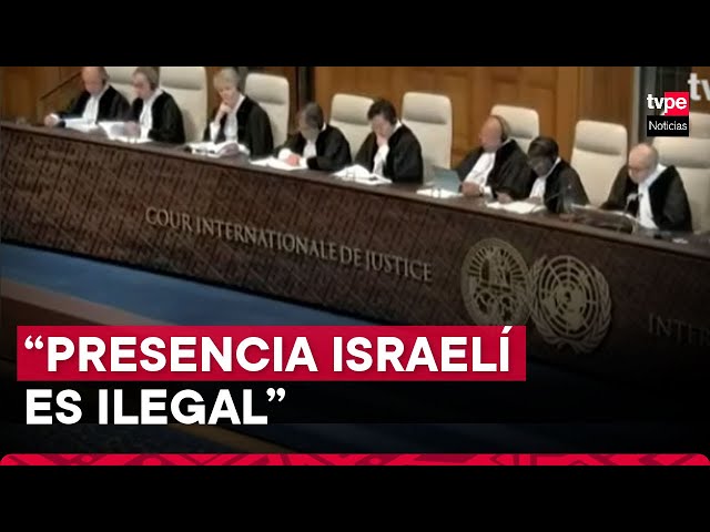 Corte Internacional de Justicia afirma que ocupación israelí de los territorios palestinos es "