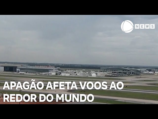 Entenda como o apagão afetou o transporte aéreo e outros serviços no mundo