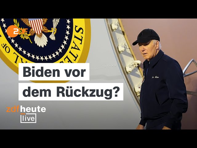 ⁣US-Wahlen 2024: Druck auf Biden steigt, Republikaner feiern Trump | ZDFheute live