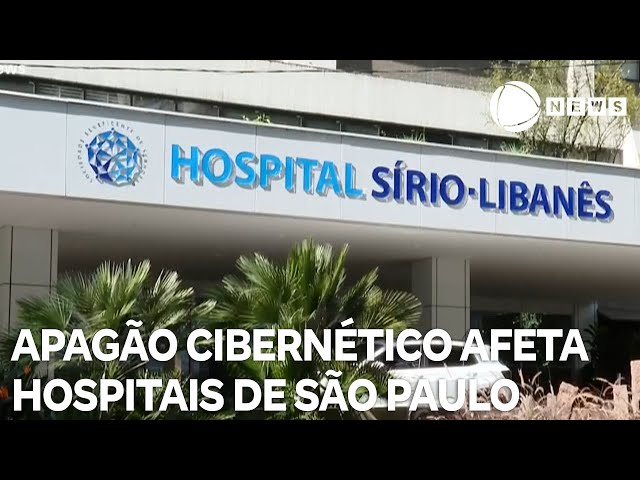 ⁣Apagão cibernético afeta hospitais de São Paulo