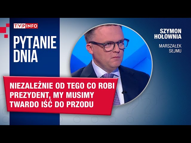 ⁣S. Hołownia: Niezależnie od tego co robi prezydent, my musimy twardo iść do przodu | PYTANIE DNIA