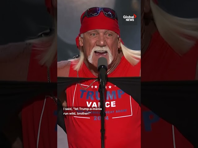 ⁣“Let Trump-a-mania run wild, brother”: Hulk Hogan rips shirt, supports “hero” in electric RNC speech