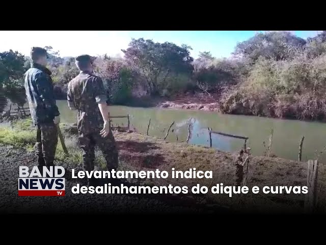 Exército faz avaliação de estrutura de dique no RS | BandNewsTV