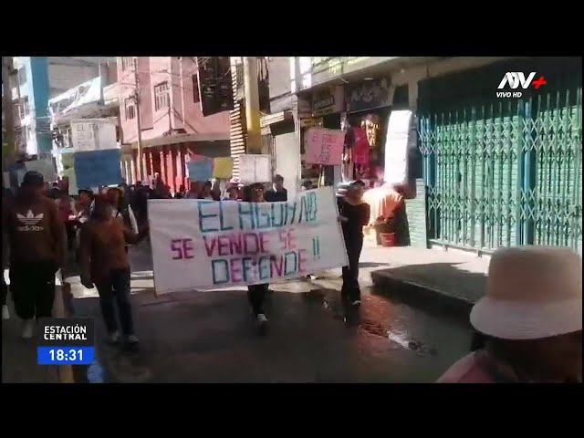 Abancay: Más de 5 mil comuneros acatan paro contra privatización del agua