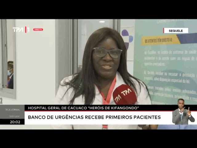 ⁣Hospital Geral de Cacuaco "Herois de Kifangondo" : Banco de Urgência recebe primeiros paci