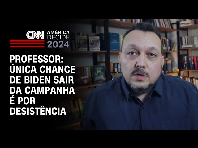 Professor: Única chance de Biden sair da campanha é por desistência | CNN PRIME TIME