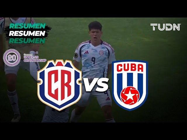 Resumen y goles | Costa Rica vs Cuba | CONCACAF Sub20 Championship | TUDN