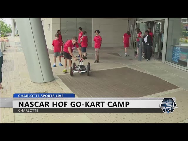 ⁣STEM campers showcase custom-built go-kart at Hall of Fame