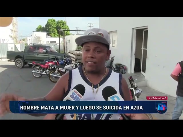 ⁣Hombre mata a mujer a machetazos y luego se suicida en Azua