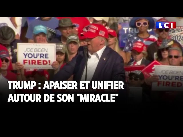 ⁣Trump : apaiser et unifier autour de son "miracle"